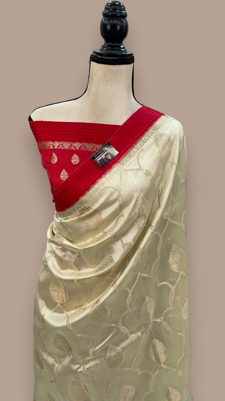 Pure Mango Silk Banarasi Handloom Saree (1)