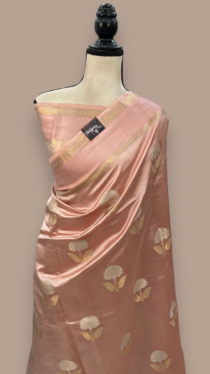 Pure Mango Silk Banarasi Handloom Saree