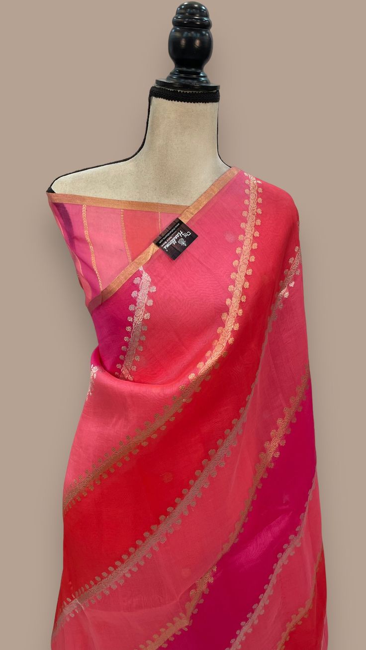 Rangkat Pure Kora Handloom Banarasi Saree (1)